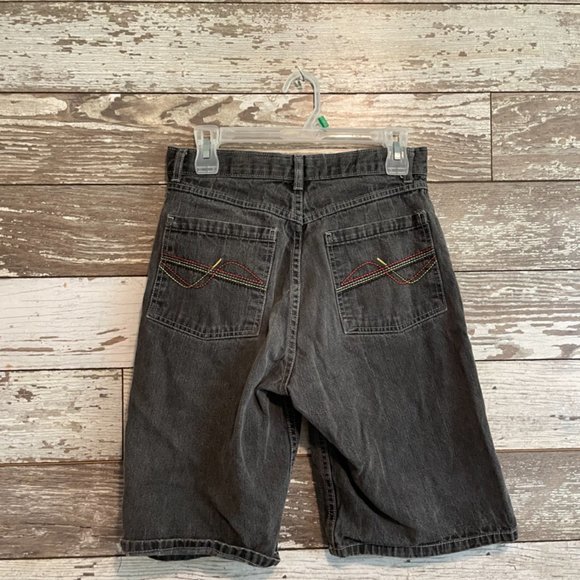 Orignal Clothing Co Route 66 Black Denim Jean Shorts - Picture 4 of 5